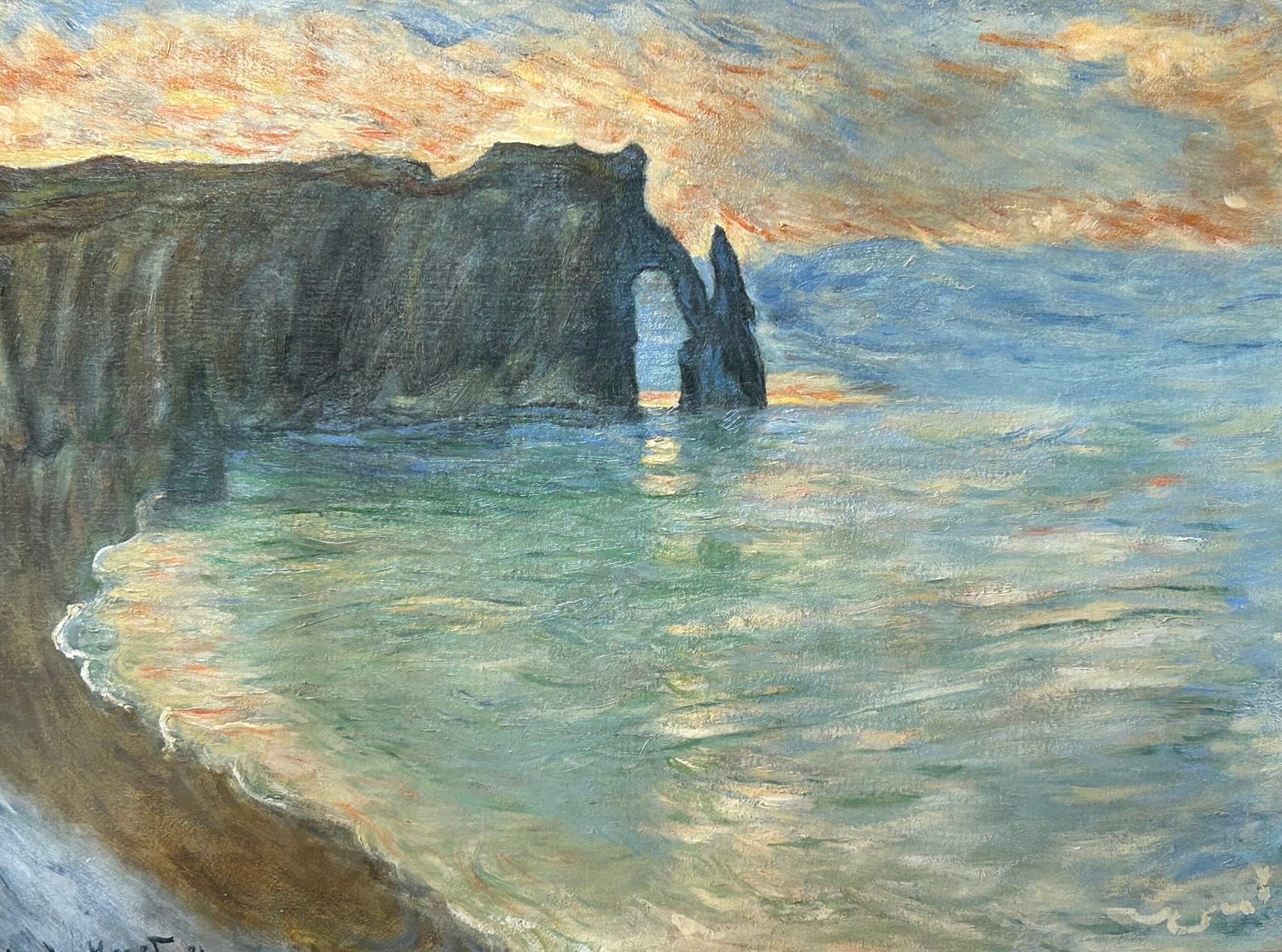 Étretat by Claude Monet